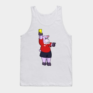 Hippo at Soccer as Referee Tank Top